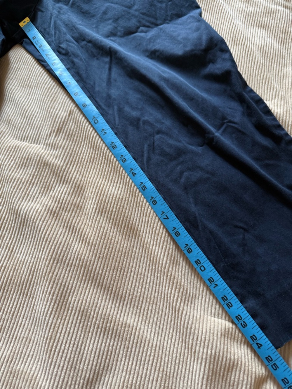 Talbots Navy Blue The Perfect Crop Pants High Rise Straight Leg Ankle Size 16 - Picture 11 of 11